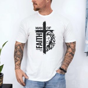 Man Of Faith Christian Lion Cross T Shirt 4 1.jpg