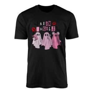 Mean Ghouls Funny Pink Ghost Halloween Parody T Shirt 1 1.jpg