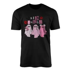 Mean Ghouls Funny Pink Ghost Halloween Parody T-Shirt