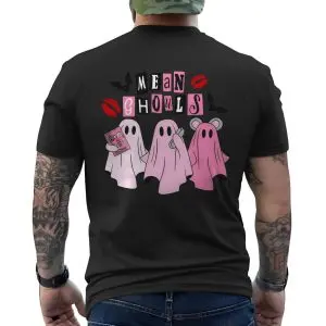 Mean Ghouls Funny Pink Ghost Halloween Parody T-Shirt 12 Mean Ghouls Funny Pink Ghost Halloween Parody T Shirt 6 1.jpg