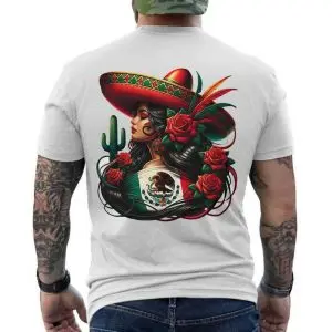 Mexican Woman Sombrero and Roses Pride T-Shirt 12 Mexican Woman Sombrero and Roses Pride T Shirt 6 1.jpg