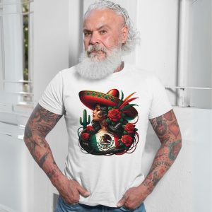 Mexican Woman Sombrero and Roses Pride T Shirt 7 1.jpg