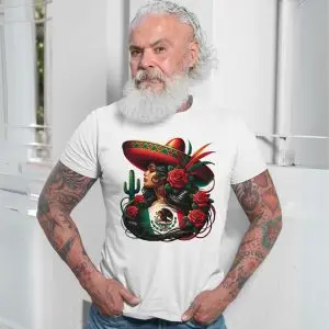 Mexican Woman Sombrero and Roses Pride T-Shirt 13 Mexican Woman Sombrero and Roses Pride T Shirt 7 1.jpg