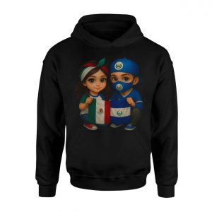 Mexico And El Salvador Friendship Flag T Shirt 2 1.jpg