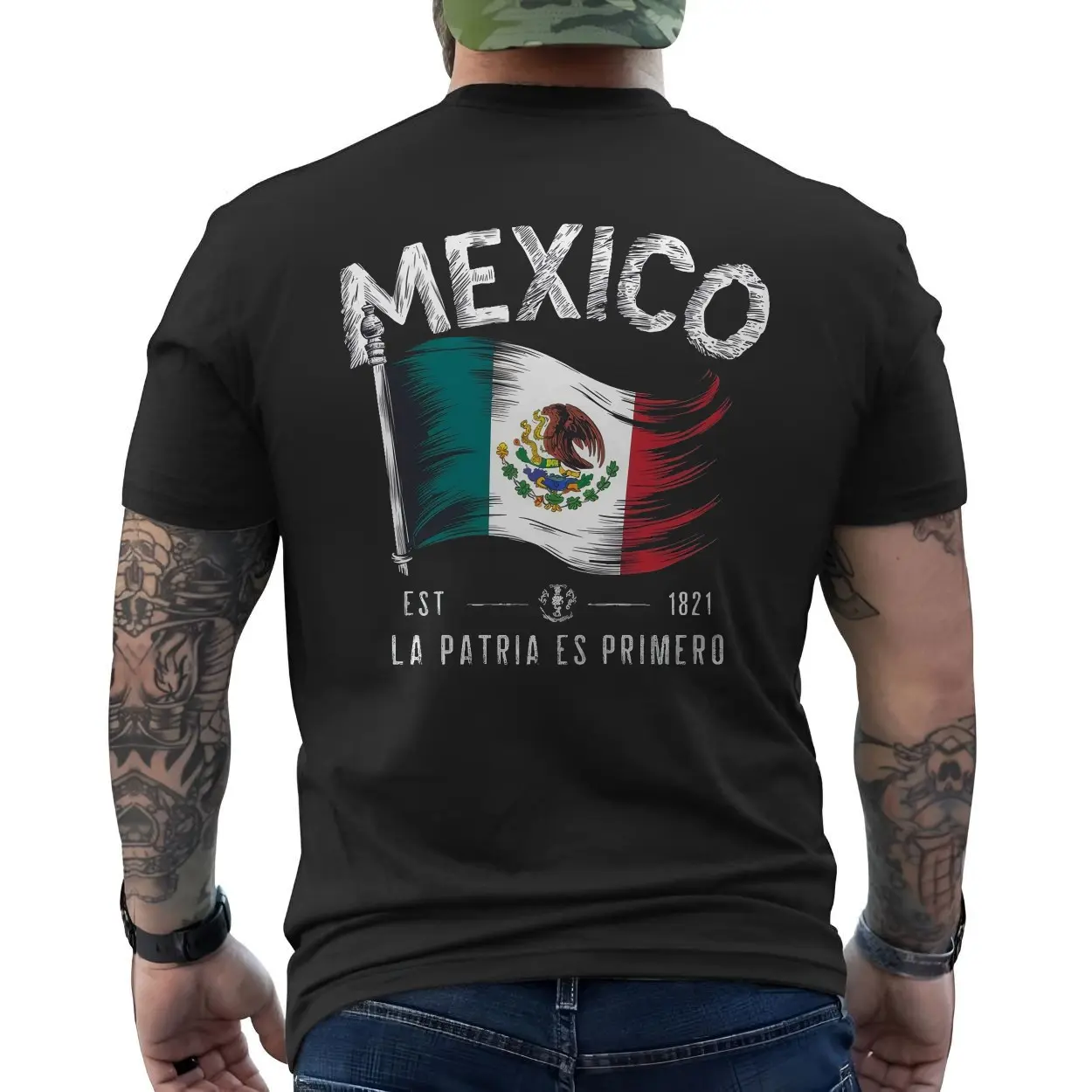 Mexico Flag T Shirt La Patria Es Primero Mexican Pride 6 1.jpg