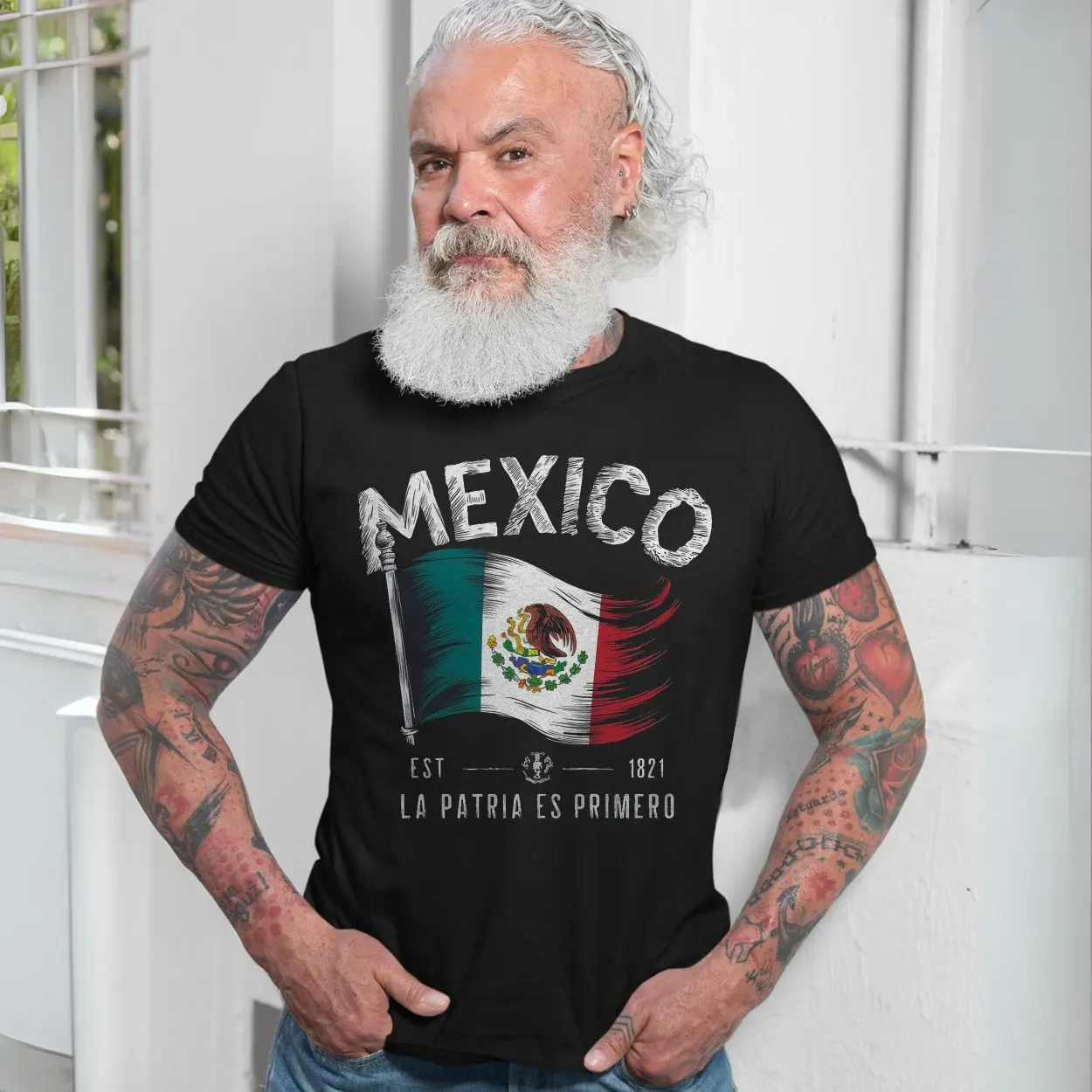 Mexico Flag T Shirt La Patria Es Primero Mexican Pride 7 1.jpg