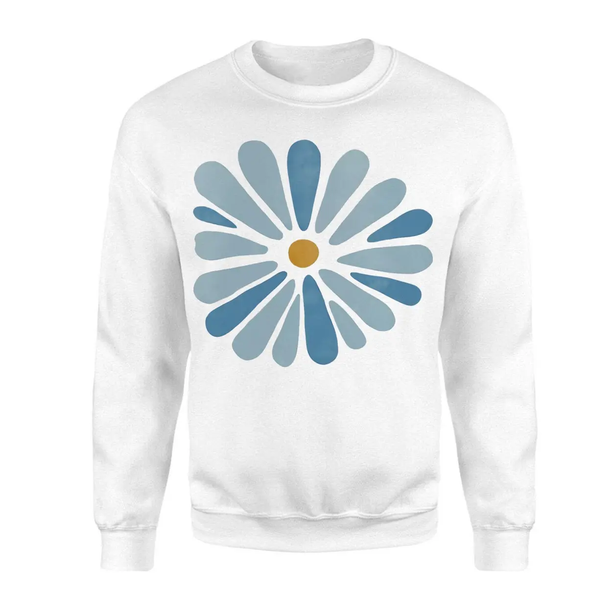 Mid Century Modern Flower T Shirt Scandinavian Art Daisy Tee 3 1 1.jpg