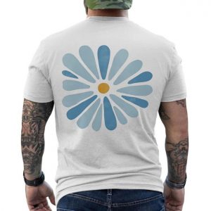 Mid Century Modern Flower T Shirt Scandinavian Art Daisy Tee 6 1 1.jpg