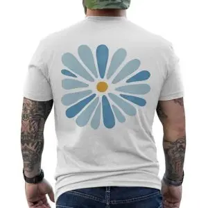 Mid Century Modern Flower T-Shirt Scandinavian Art Daisy Tee 12 Mid Century Modern Flower T Shirt Scandinavian Art Daisy Tee 6 1 1.jpg