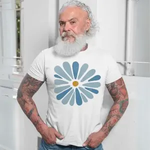 Mid Century Modern Flower T-Shirt Scandinavian Art Daisy Tee 13 Mid Century Modern Flower T Shirt Scandinavian Art Daisy Tee 7 1 1.jpg