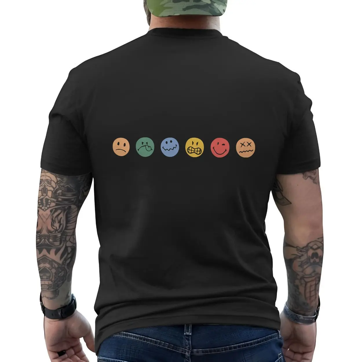 Minimalist Emotions T-Shirt, Doodle Smiley Face Mental Health Tee 6 Minimalist Emotions T Shirt Doodle Smiley Face Mental Health Tee 6 1 1.jpg