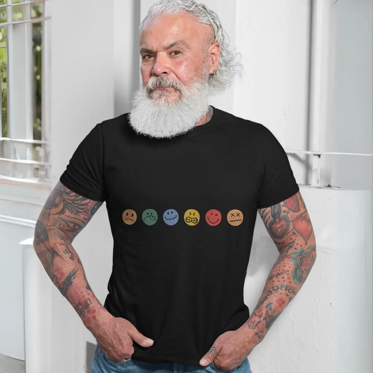Minimalist Emotions T-Shirt, Doodle Smiley Face Mental Health Tee 7 Minimalist Emotions T Shirt Doodle Smiley Face Mental Health Tee 7 1 1.jpg