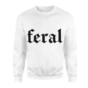 Minimalist Feral Text Graphic T-Shirt 9 Minimalist Feral Text Graphic T Shirt 3 1 1.jpg