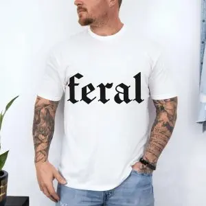 Minimalist Feral Text Graphic T-Shirt 10 Minimalist Feral Text Graphic T Shirt 4 1 1.jpg