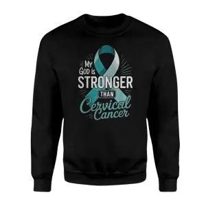 My God is Stronger Than Cervical Cancer Awareness Graphic T-Shirt 9 My God is Stronger Than Cervical Cancer Awareness Graphic T Shirt 3 1.jpg