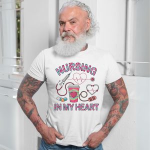Nursing in My Heart Medical Graphic T Shirt 7 1.jpg