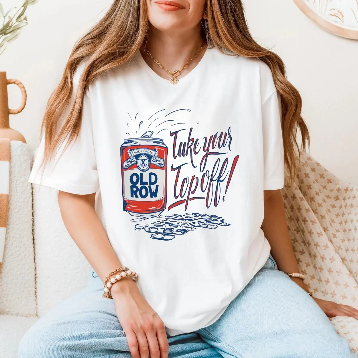 Old Row Take Your Top Off Funny Beer Can Party T Shirt 5 1.jpg