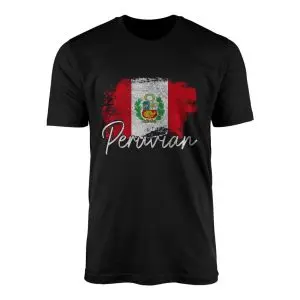 Peruvian Flag National Pride Graphic T-Shirt
