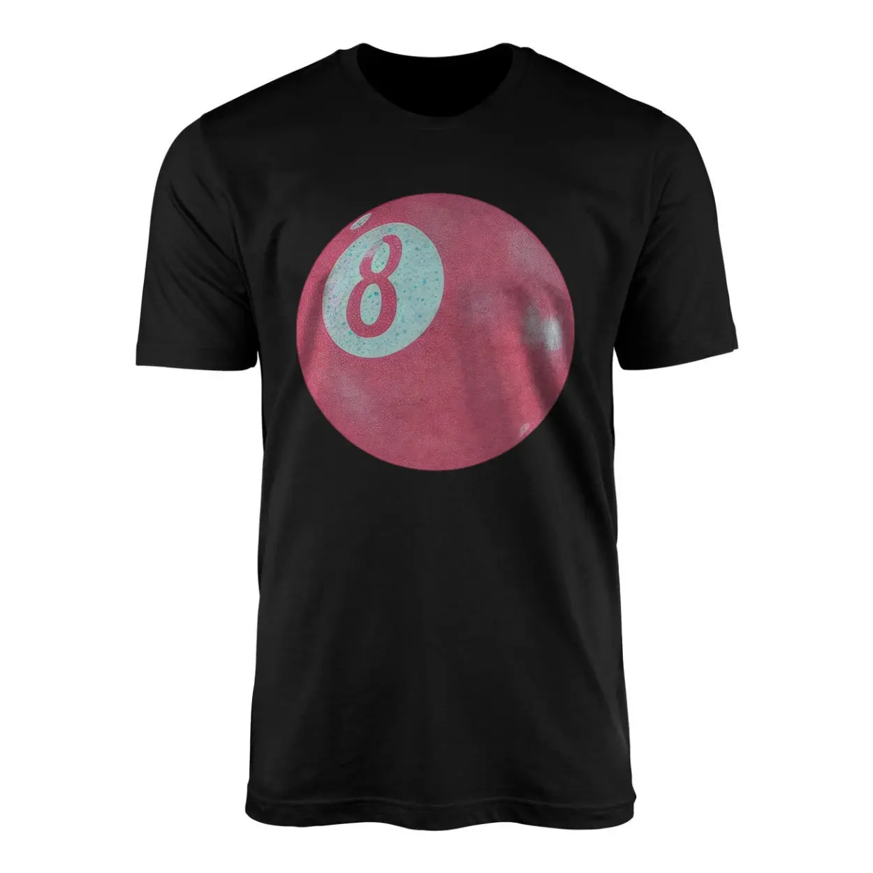 Pink 8 Ball Retro Pool Billiards Aesthetic T Shirt 1 1.jpg
