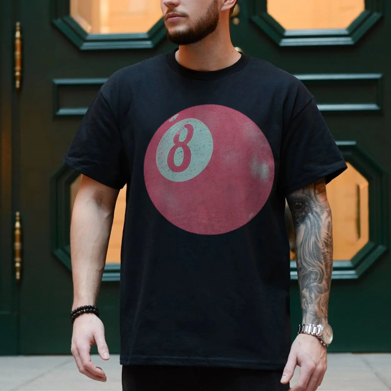 Pink 8 Ball Retro Pool Billiards Aesthetic T Shirt 4 1.jpg