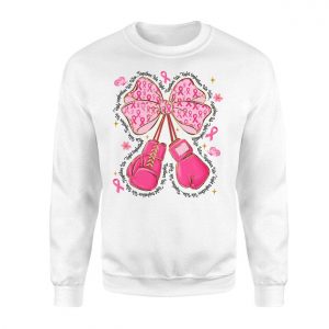 Pink Boxing Gloves Breast Cancer Awareness Support T Shirt 3 1.jpg