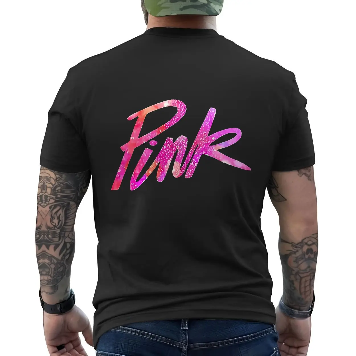 Pink Word Art Vibrant Typography Trendy T Shirt 6 1 1.jpg