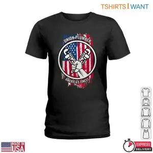 Plumber Union T-Shirt: America's Finest With Wrench And Flag Graphic 7 Plumber Union T Shirt Americas Finest With Wrench And Flag Graphic 2 1.jpg