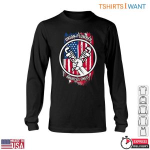 Plumber Union T Shirt Americas Finest With Wrench And Flag Graphic 6 1.jpg