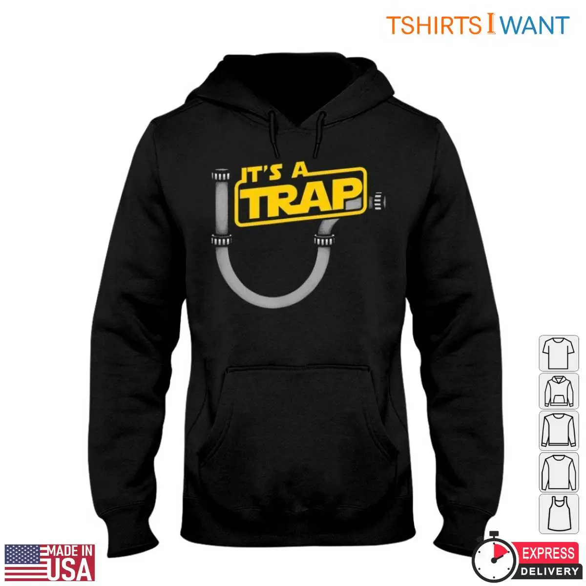 Plumbing Trap T-Shirt: It's A Trap Funny Plumbing Design 4 Plumbing Trap T Shirt Its A Trap Funny Plumbing Design 4 1.jpg