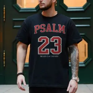 Psalm 23 Christian T-Shirt – The Lord Is My Shepherd Bible Tee 10 Psalm 23 Christian T Shirt E28093 The Lord Is My Shepherd Bible Tee 4 1.jpg