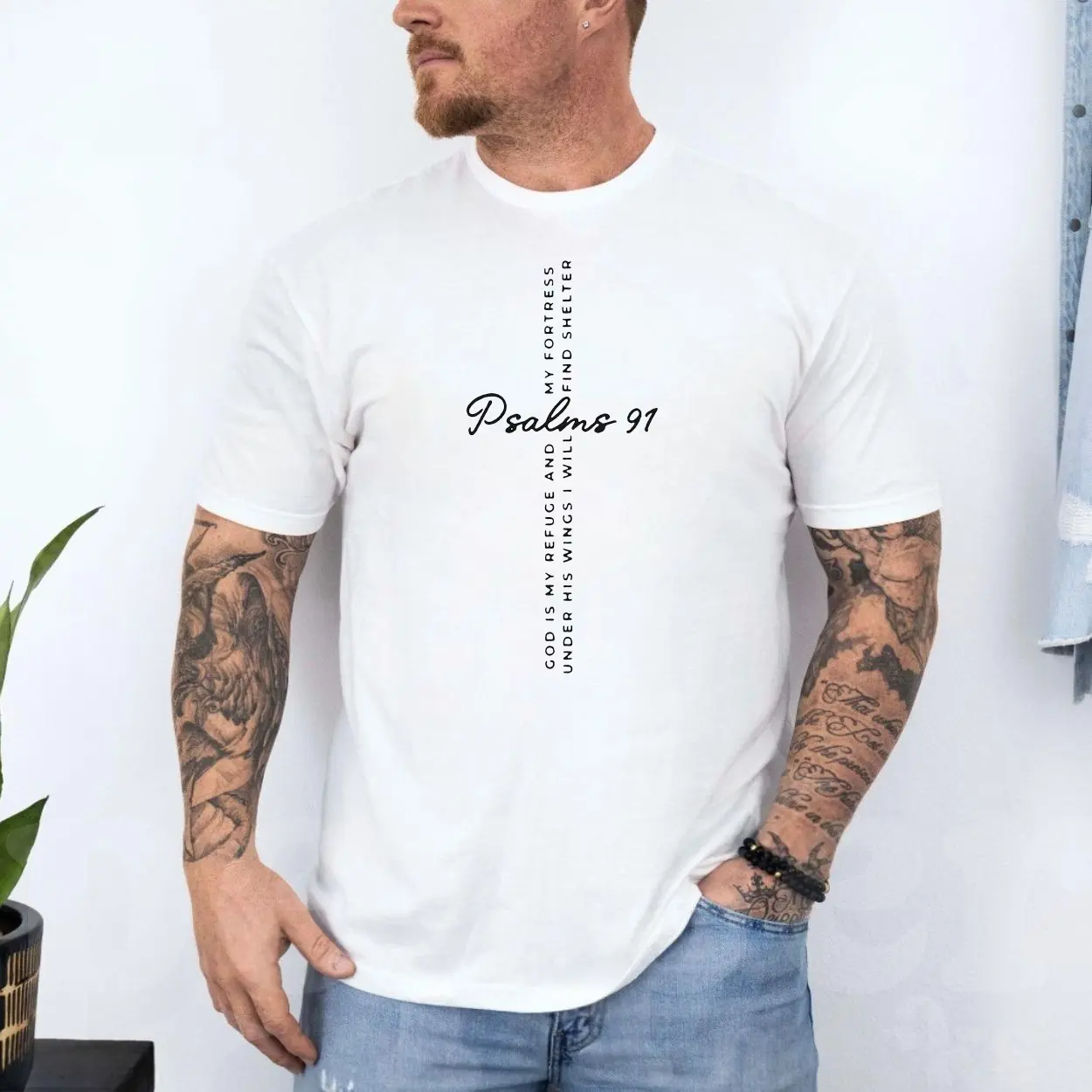 Psalm 91 Bible Verse Christian Faith T-Shirt 4 Psalm 91 Bible Verse Christian Faith T Shirt 4 1.jpg
