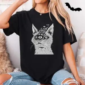 Psychedelic Trippy Cat Multiple Eyes Graphic T-Shirt 11 Psychedelic2BTrippy2BCat2BMultiple2BEyes2BGraphic2BT Shirt2B5 C4Cgc 1.jpg