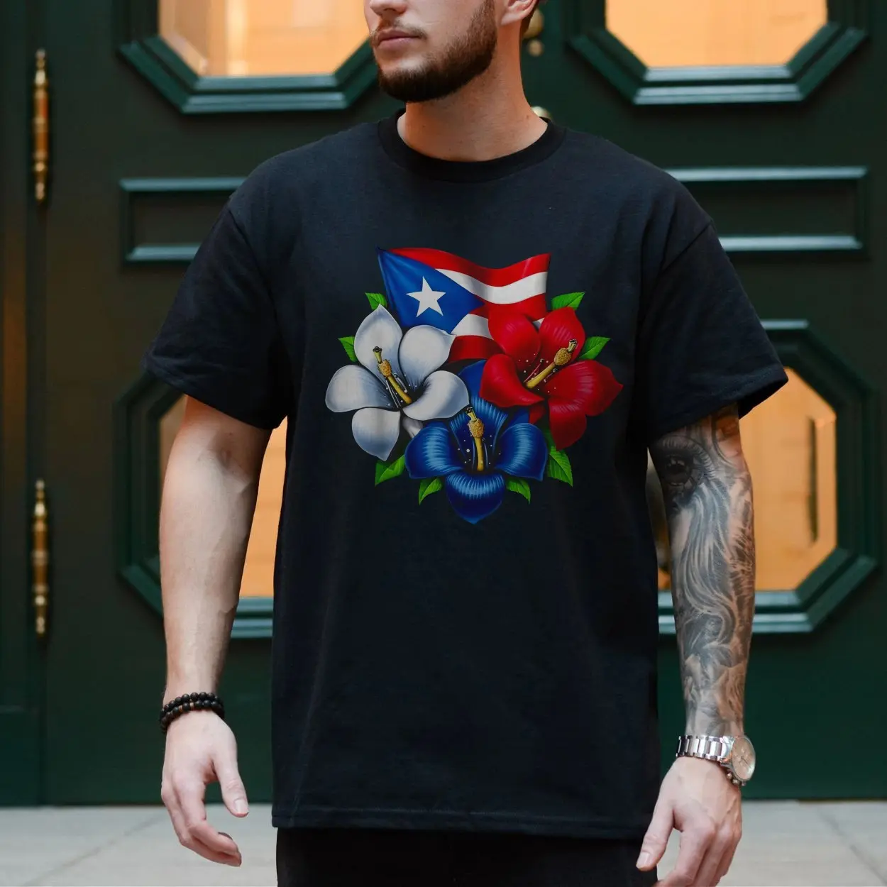 Puerto Rico Flag Hibiscus T Shirt Boricua Pride 4 1.jpg