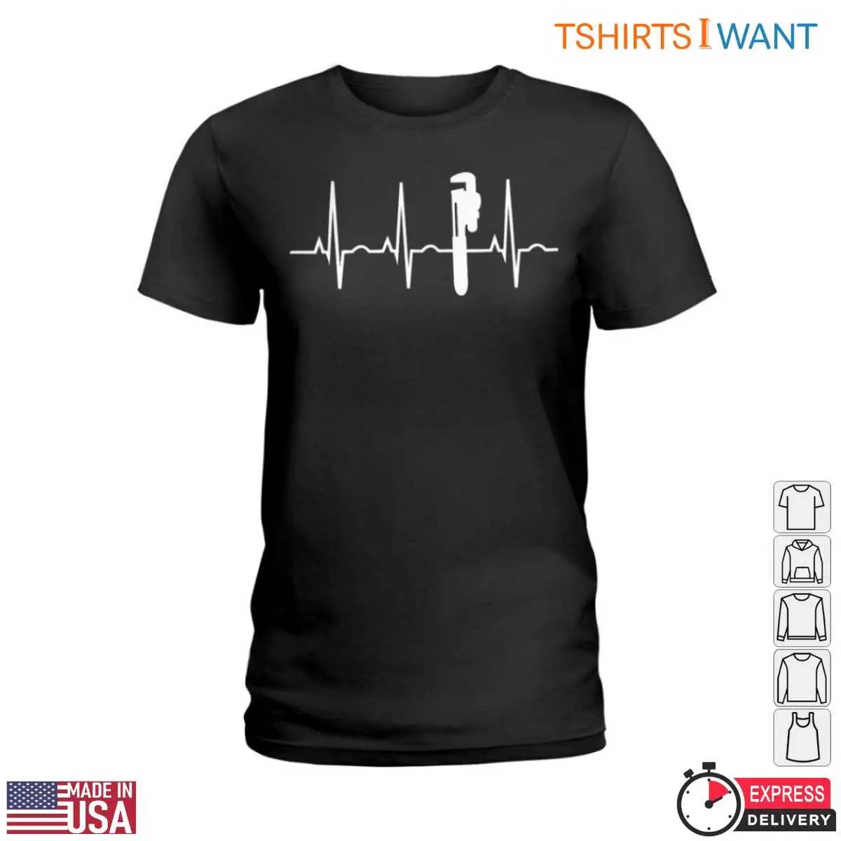 Pulse Plumbing T Shirt Plumber Graphic Tee With Heartbeat Design 2 1.jpg