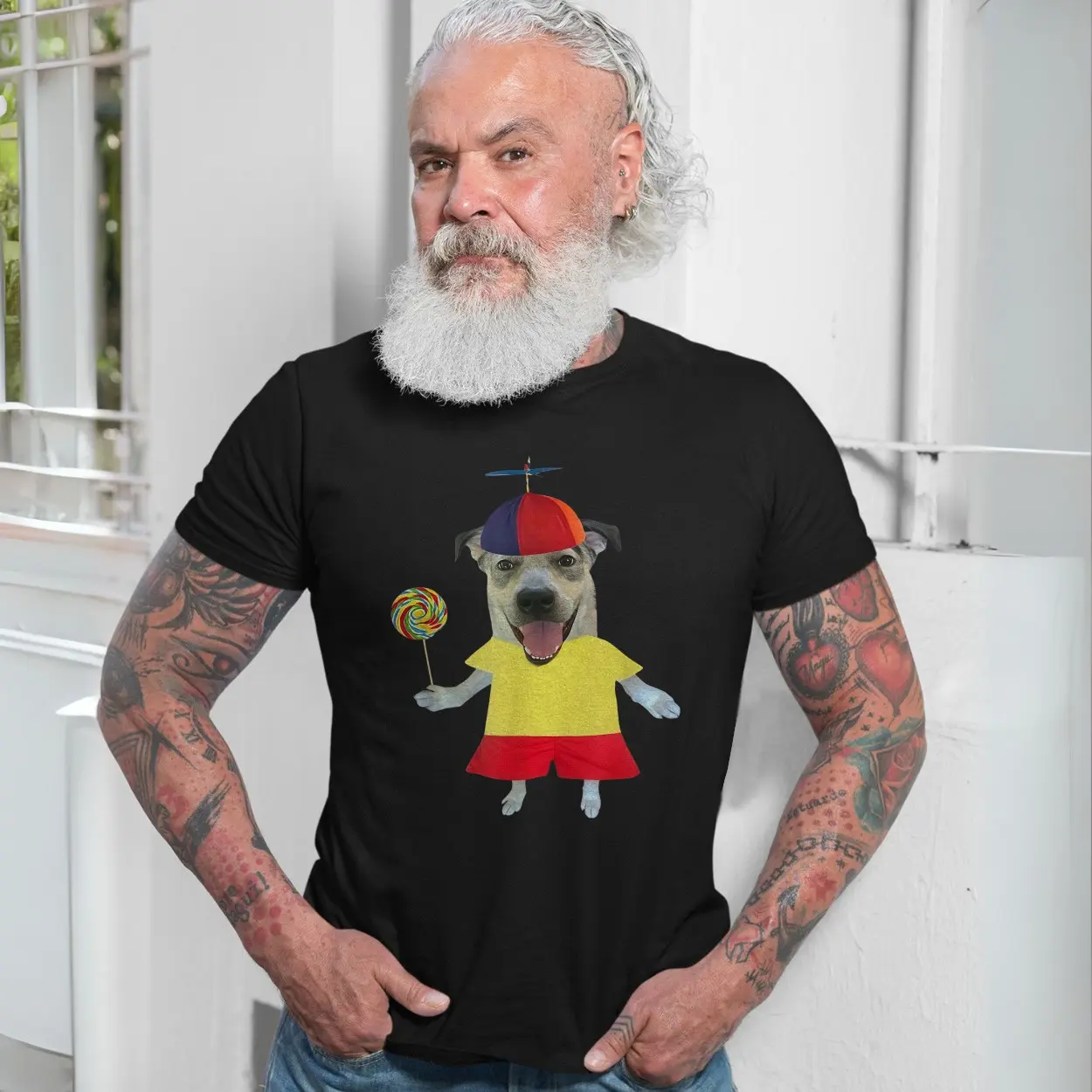 Puppy With A Lollipop Funny Dog Costume T Shirt 7 1.jpg