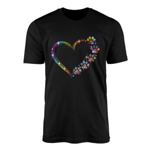 Rainbow Heart Paw Print Love Graphic T Shirt 1 1.jpg