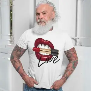Red Lips Love Bite Lipstick Graphic T-Shirt 13 Red Lips Love Bite Lipstick Graphic T Shirt 7 1.jpg