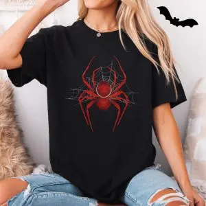 Red Spider Web Creepy Halloween Graphic T-Shirt 11 Red Spider Web Creepy Halloween Graphic T Shirt 5 1.jpg