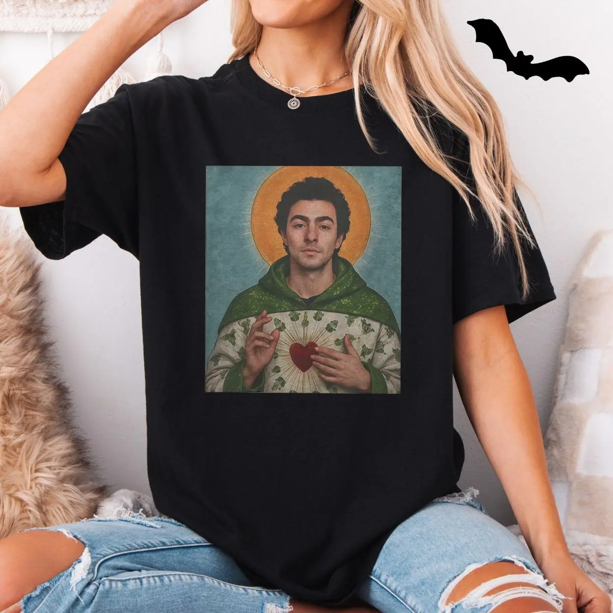 Religious Art T Shirt E28093 Sacred Heart Inspired Saint Hoodie Tee 5 1.jpg