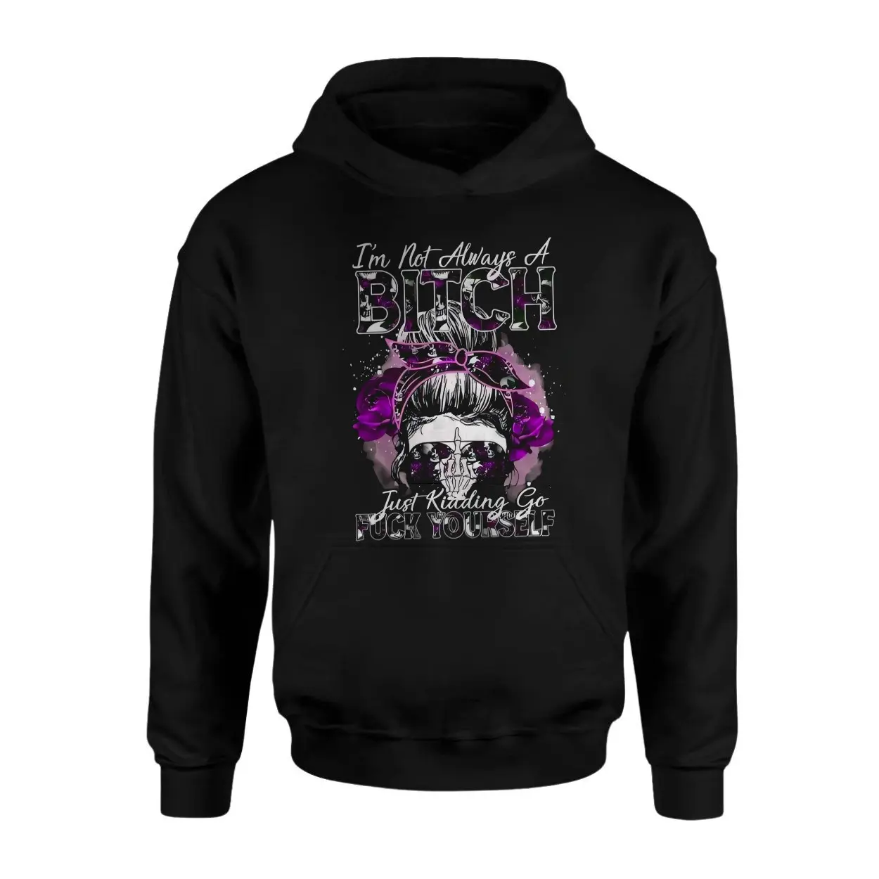 Sarcastic Attitude Quote Skull Graphic T Shirt 2 1.jpg