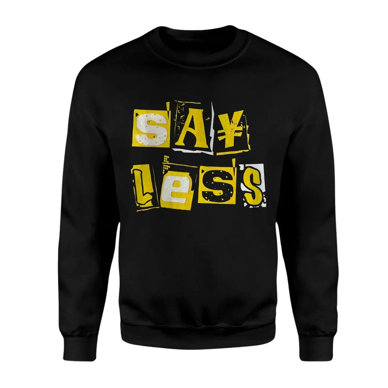 Say Less Bold Yellow Ransom Style Graphic T Shirt 3 1 1.jpg