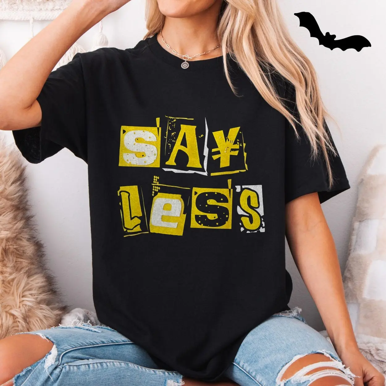 Say Less Bold Yellow Ransom Style Graphic T Shirt 5 1 1.jpg