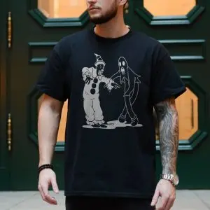 Scary Clown and Ghost Creepy Horror Graphic T-Shirt 10 Scary2BClown2Band2BGhost2BCreepy2BHorror2BGraphic2BT Shirt2B4 sAGH8 1.jpg
