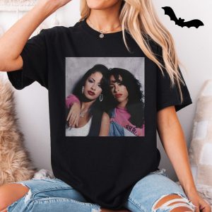 Selena and Aaliyah 90s Music Icons T Shirt 5 1.jpg
