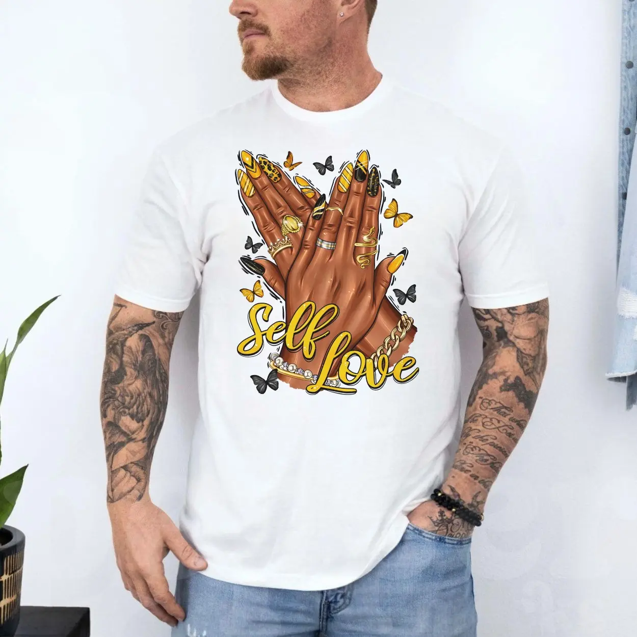 Self Love Nail Art and Jewelry Graphic T Shirt 4 1.jpg