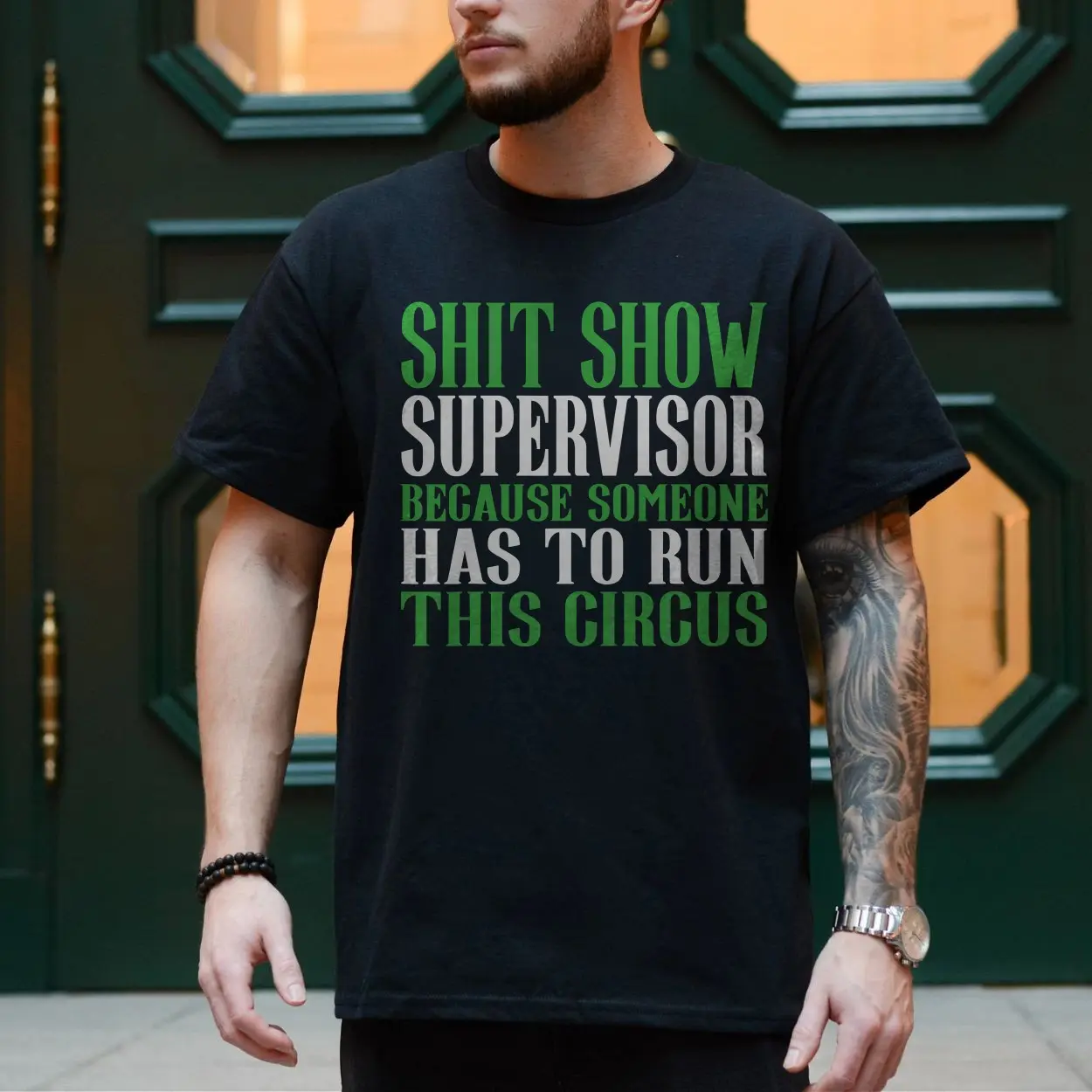 Shit Show Supervisor Funny Work Graphic Tee (4)
