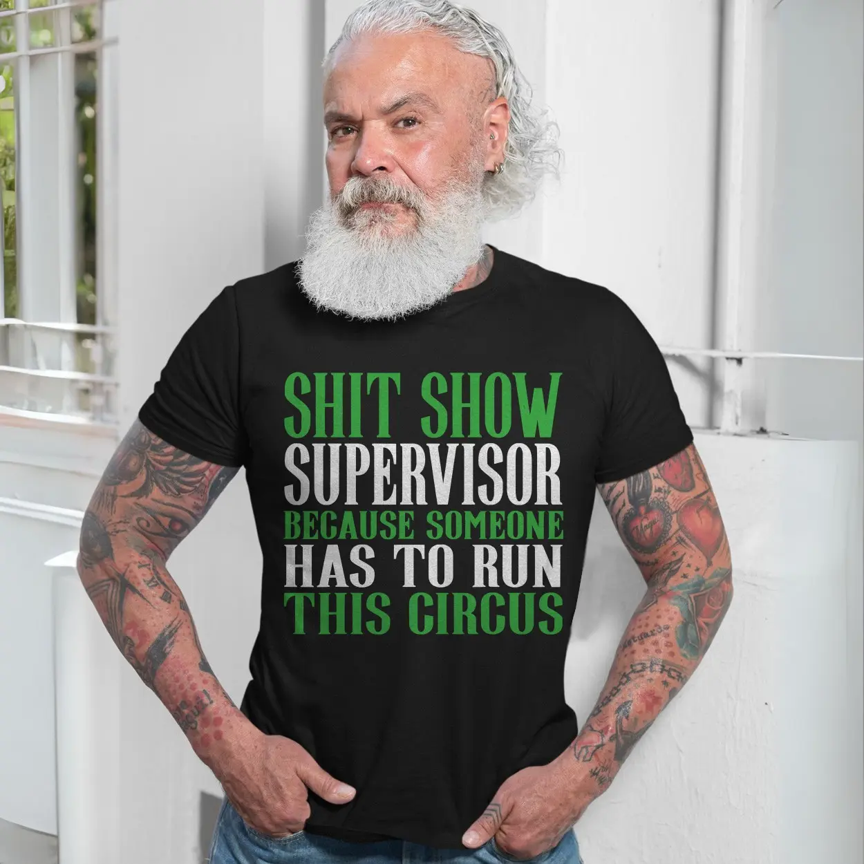 Shit Show Supervisor Funny Work Graphic Tee (7)
