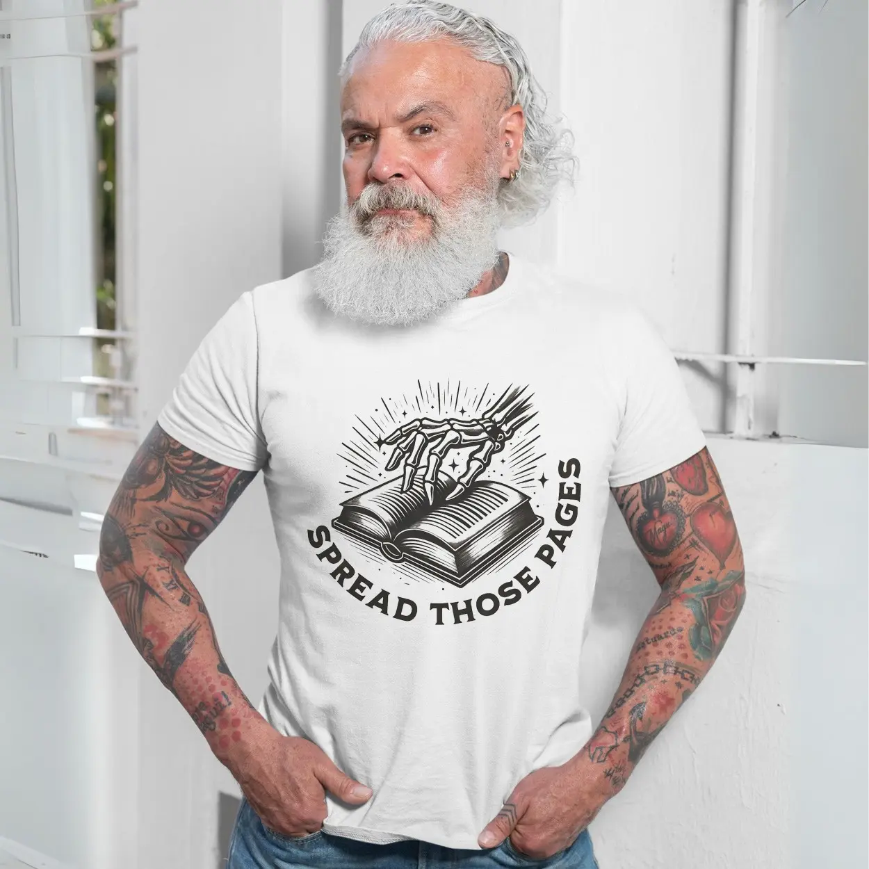 Skeleton Hand Spread Those Pages Funny Book Lover T Shirt 7 1.jpg