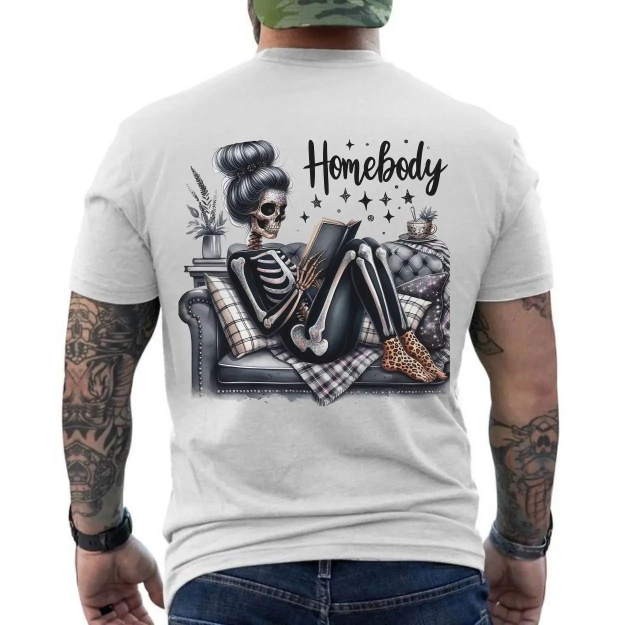 Skeleton Homebody Cozy Reading Graphic T-Shirt 6 Skeleton Homebody Cozy Reading Graphic T Shirt 6 1.jpg