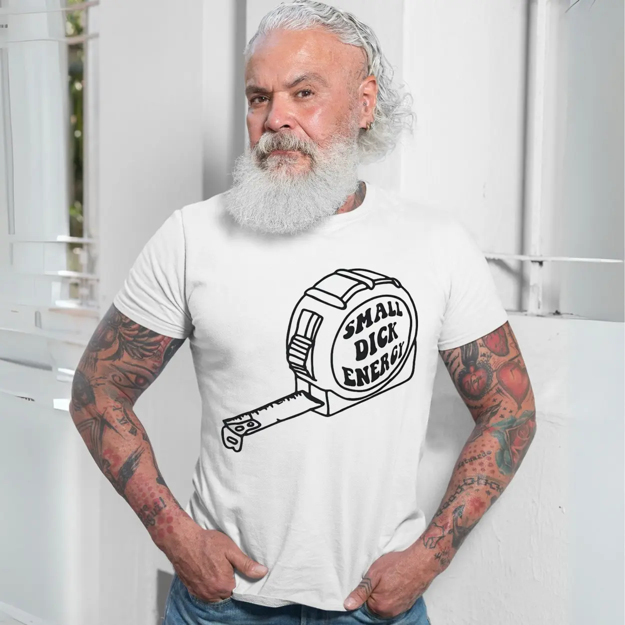 Small Dick Energy Funny Tape Measure Graphic T Shirt 7 1.jpg